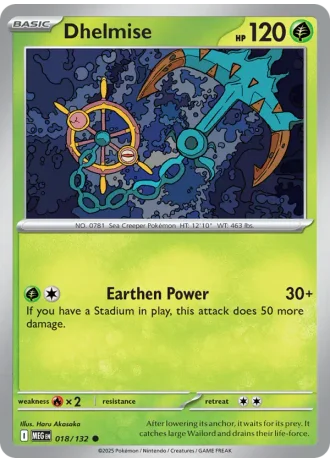 Dhelmise #018/132 — Mega Evolution