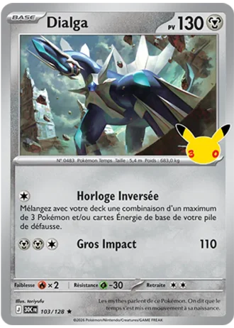 Dialga #103/128 — 30e Anniversaire