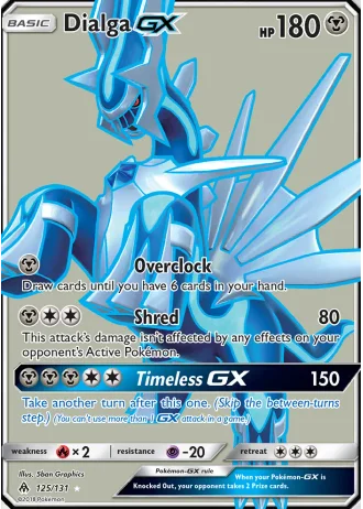 Dialga GX #125/131 — Forbidden Light