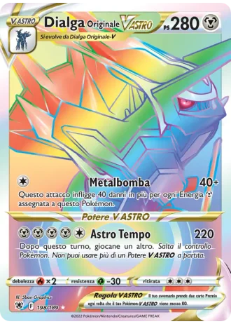 Dialga Originale V ASTRO #198/189 — Lucentezza Siderale