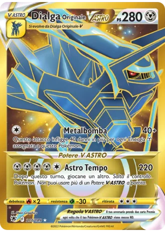 Dialga Originale V ASTRO #210/189 — Lucentezza Siderale