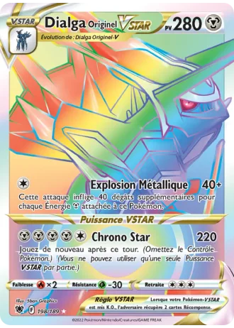 Dialga Originel VSTAR #198 — Astres Radieux