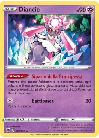 Diancie #068/189 — Lucentezza Siderale