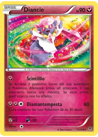 Diancie #71/119 — Forze Spettrali