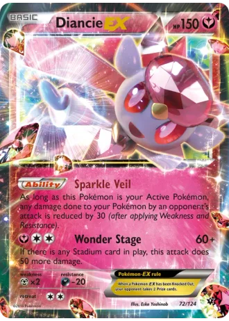 Diancie EX #72/124 — Fates Collide