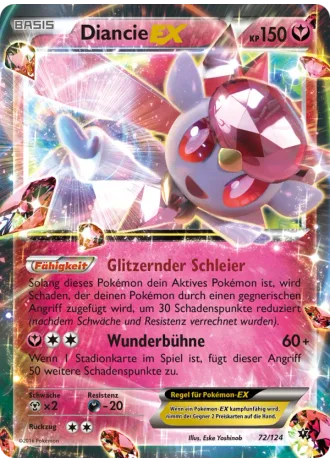 Diancie EX #72/124 — Schicksalsschmiede