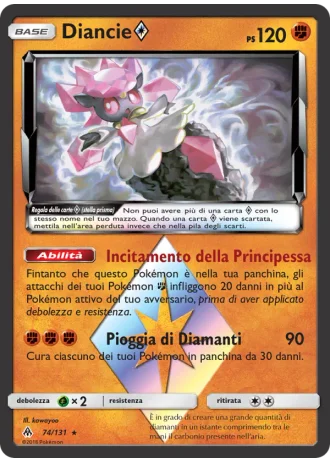 Diancie Prism Star #74/131 — Apocalisse Di Luce