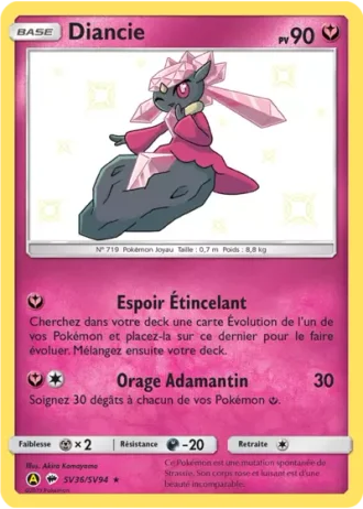 Diancie SV36/94 — Coffre Chromatique (Destinées Occultes)