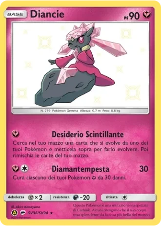 Diancie SV36/94 — Tesoro Cromatico (Destino Sfuggente)