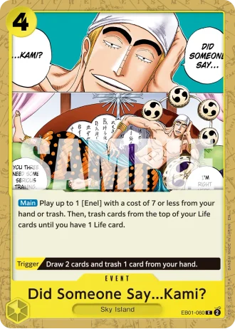 Did Someone Say...Kami? (EB01-060) (Reprint) — One Piece Card The Best Vol.2(PRB02)