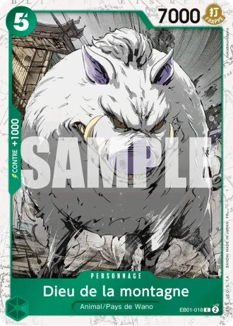 Dieu de la montagne (EB01-018) (Reprint) — ONE PIECE CARD THE BEST vol.2 (PRB02)