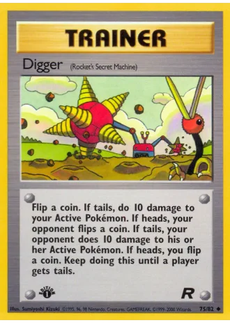 Digger (1st Edition) #75/82 — Team Rocket (1st Edition)