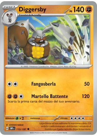 Diggersby #113/197 — Ossidiana Infuocata