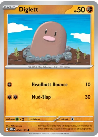 Diglett #050/165 — 151