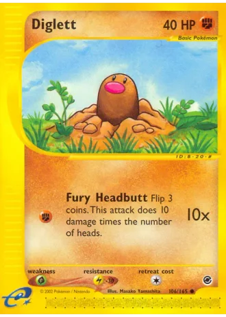 Diglett #106 — Expedition Base Set