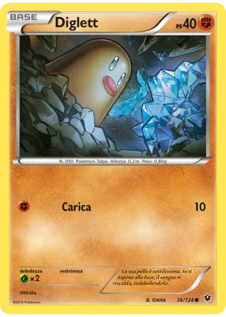Diglett #36/124 — Destini Incrociati