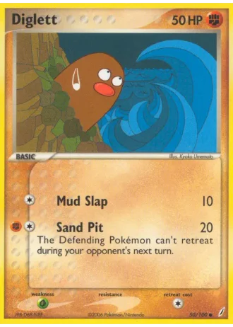 Diglett #50/100 — Crystal Guardians