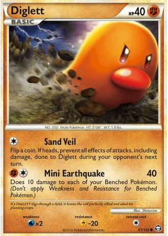 Diglett #61/102 — Triumphant
