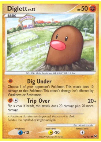 Diglett #72 — Platino