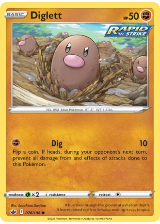 Diglett #76/198 — Chilling Reign