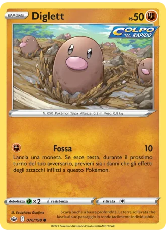 Diglett #76/198 — Regno Glaciale