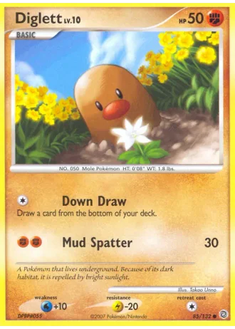 Diglett #85/132 — Prodigi Segreti