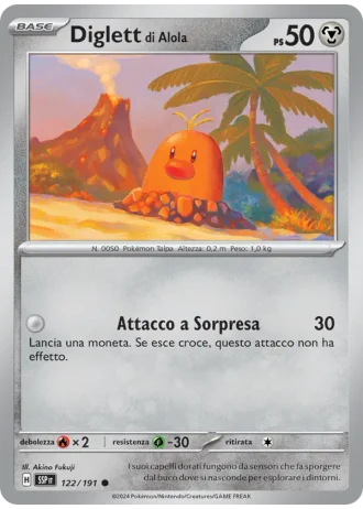 Diglett di Alola #122/191 — Scintille Folgoranti
