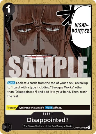 Disappointed? (OP14-099) — The Azure Sea's Seven (OP14-EB04)