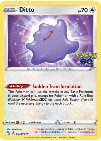 Ditto #053/78 — Pokémon GO