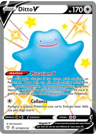 Ditto V SV118 — Tesoro Cromatico (Destino Splendente)