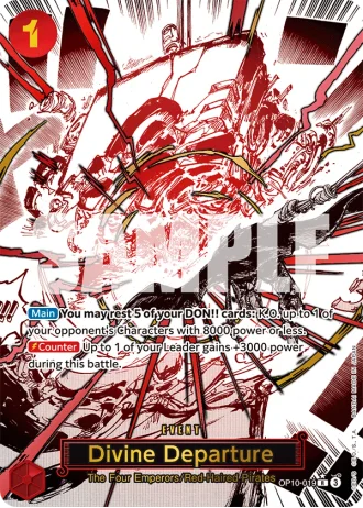 Divine Departure (OP10-019) (Alternative Art) — Royal Blood (OP10)