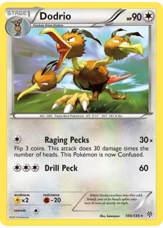 Dodrio #100/135 — Plasma Storm