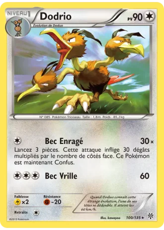 Dodrio #100/135 — Tempête Plasma
