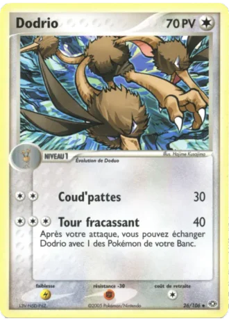 Dodrio #26/106 — EX Émeraude