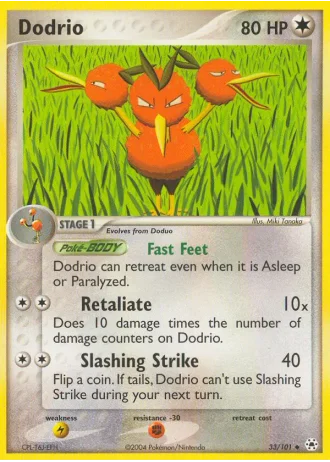 Dodrio #33/101 — Hidden Legends