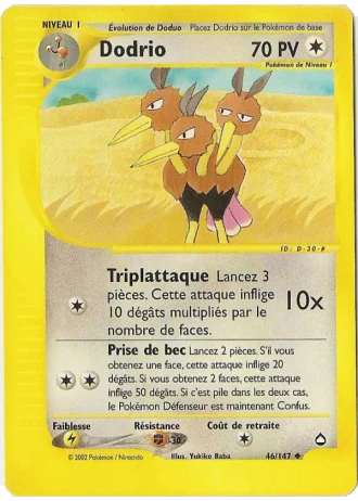 Dodrio #46/147 — Aquapolis