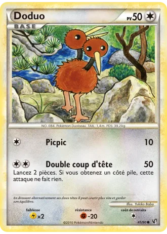 Doduo #45/90 — Indomptable
