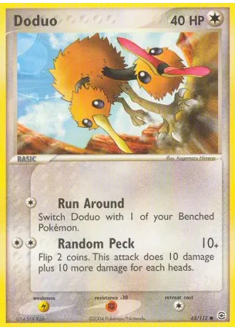 Doduo #62/112 — EX RossoFuoco e VerdeFoglia