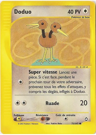 Doduo #73/147 — Aquapolis