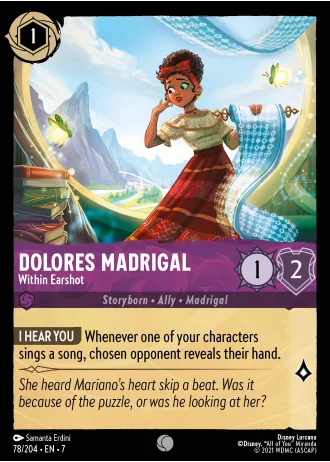 Dolores Madrigal - Within Earshot #78/204 — Archazia's Island