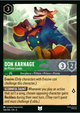 Don Karnage - Air Pirate Leader #108/204 — Reign of Jafar