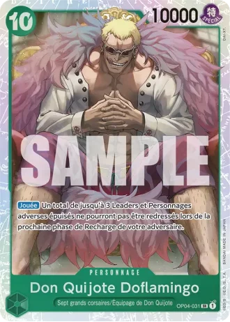 Don Quijote Doflamingo (OP04-031) (Alternative Art) — ONE PIECE CARD THE BEST (PRB01)