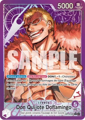 Don Quijote Doflamingo (OP14-060) (Alternative Art) — Les Sept de la Mer d'Azur (OP14-EB04)