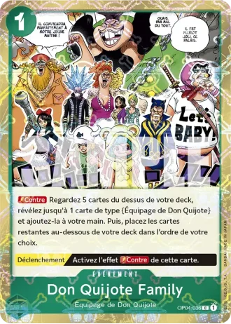 Don Quijote Family (OP04-036) (Jolly Roger Foil) — ONE PIECE CARD THE BEST (PRB01)
