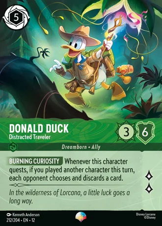 Donald Duck - Distracted Traveler #212/257 — Wilds Unknown