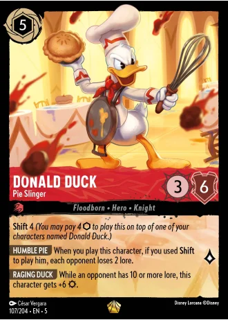 Donald Duck - Pie Slinger #107/204 — Shimmering Skies