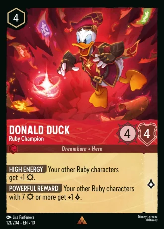 Donald Duck - Ruby Champion #121/204 — Whispers in the Well