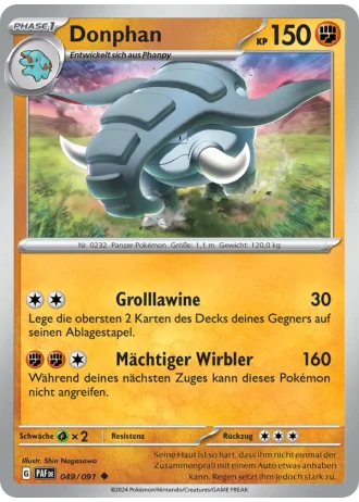 Donphan #049/91 — Paldeas Schicksale