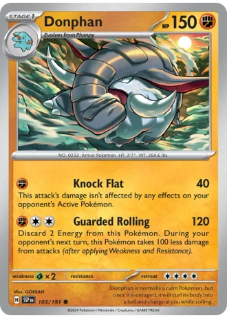 Donphan #103/191 — Surging Sparks