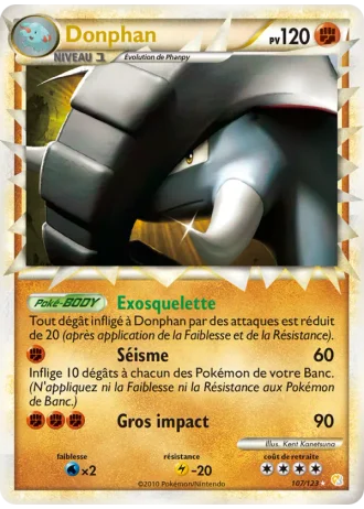 Donphan #107 — HeartGold SoulSilver